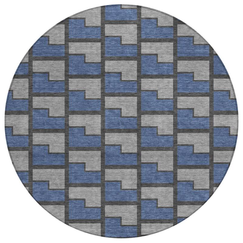 Machine Washable Indoor/ Outdoor Modern Cody Chantille Rug