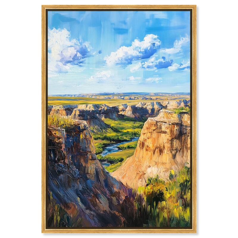 Rolling Hills and Sky II Canvas by Art Remedy - Gold - 30" x 45"