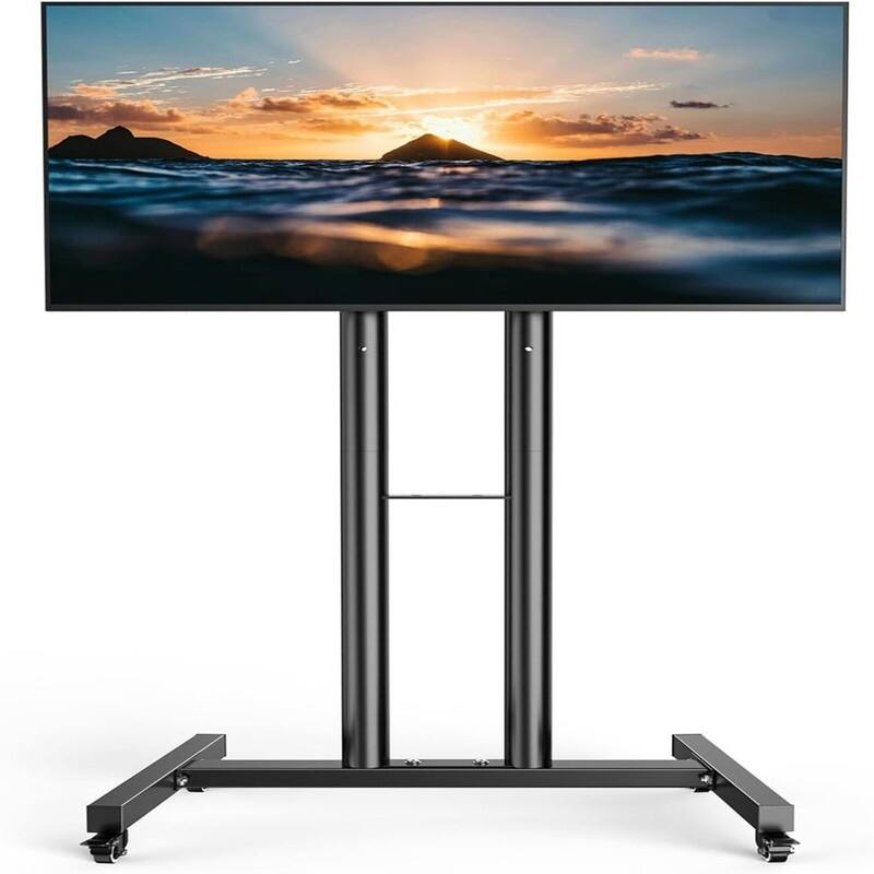 Mobile TV Cart - Black