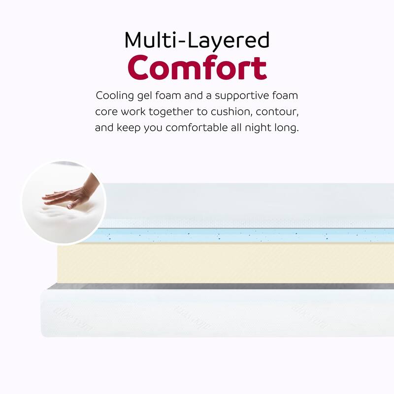 Divine 8 in. Medium Gel Foam with Aloe Vera Bed in a Box Mattress