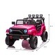 preview thumbnail 11 of 29, 24V 2-Seater Ride-On Truck Car with 4WD Motors, 2.4G Remote Control, Soft Start, and LED Lights, Toys Gifts