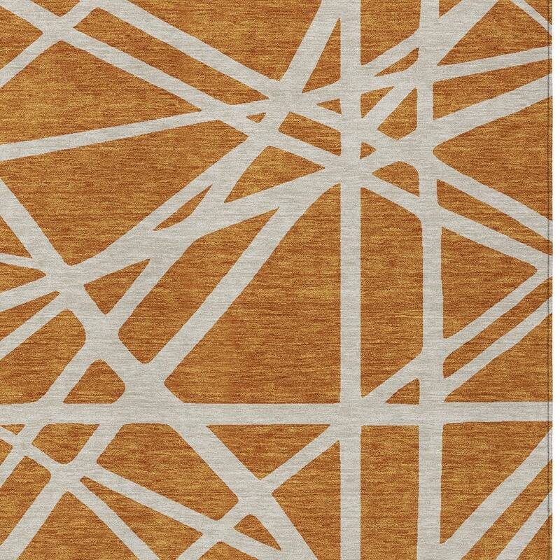 HomeRoots Geometric Transitional Rectangle Outdoor Rug