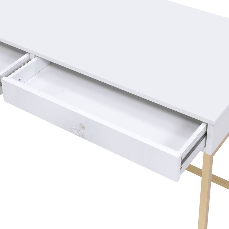 Sophisticated Rectangular Writing Desk with Practical Storage for Modern Workspace