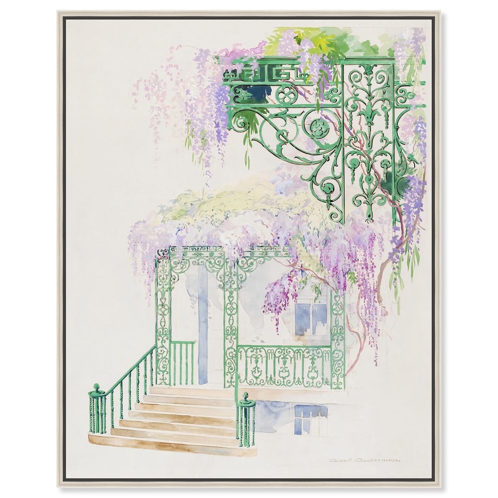 Cast Iron Porch Railing Canvas by Art Remedy