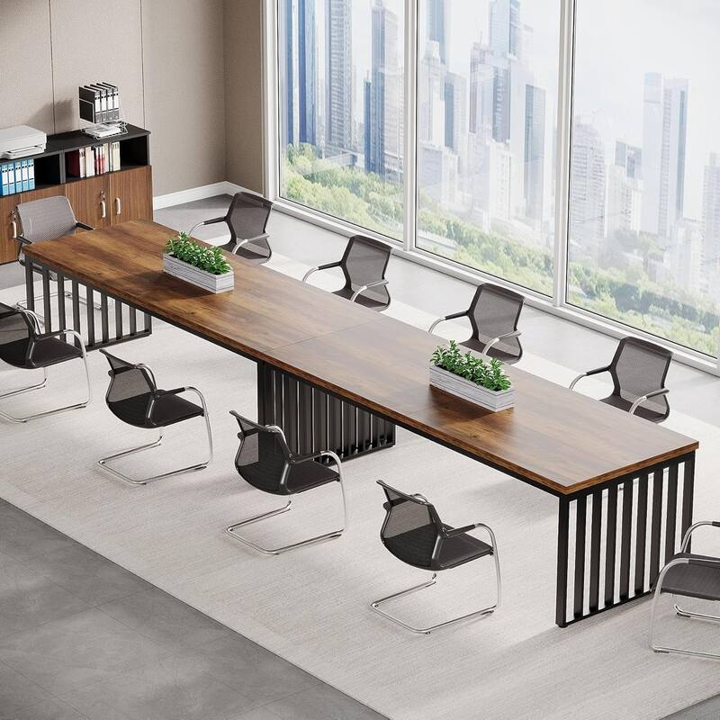 78" Rectangle Conference Table, Long Meeting Table for Seminar, Business, Negotiation