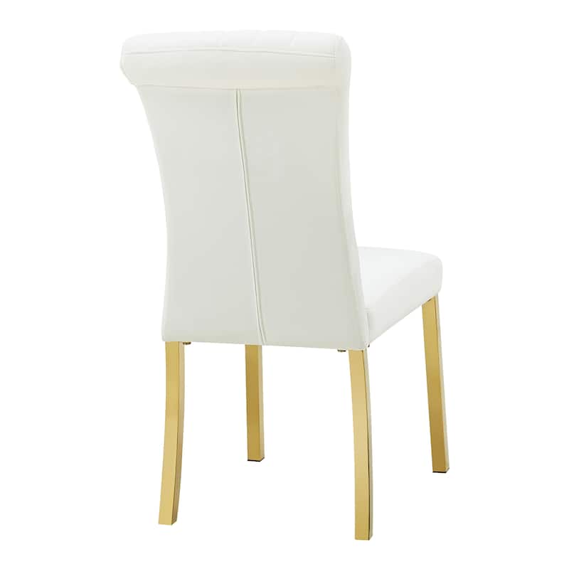 Furniture of America Carra Modern 5-Piece Stainless Steel Dining Table Set