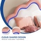 preview thumbnail 22 of 33, Moasis PU Adjustable Cloud Headboard Bed Frame Platform with LED