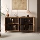 preview thumbnail 5 of 6, GDF Studio - Savannah 60" Antique Brown & White 4-Door Accent Sideboard Cabinet