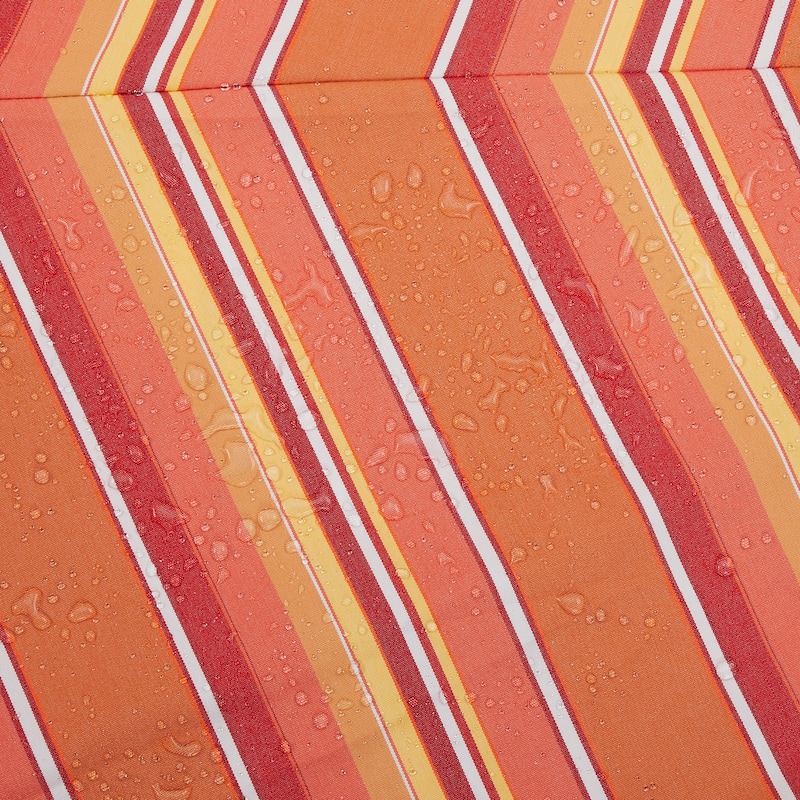 9Ft Striped Market Umbrella with Sunbrella Fabric Outdoor Umbrella