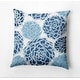 preview thumbnail 1 of 14, Olivia Floral Print Outdoor Pillow 16" x 16" - Blue