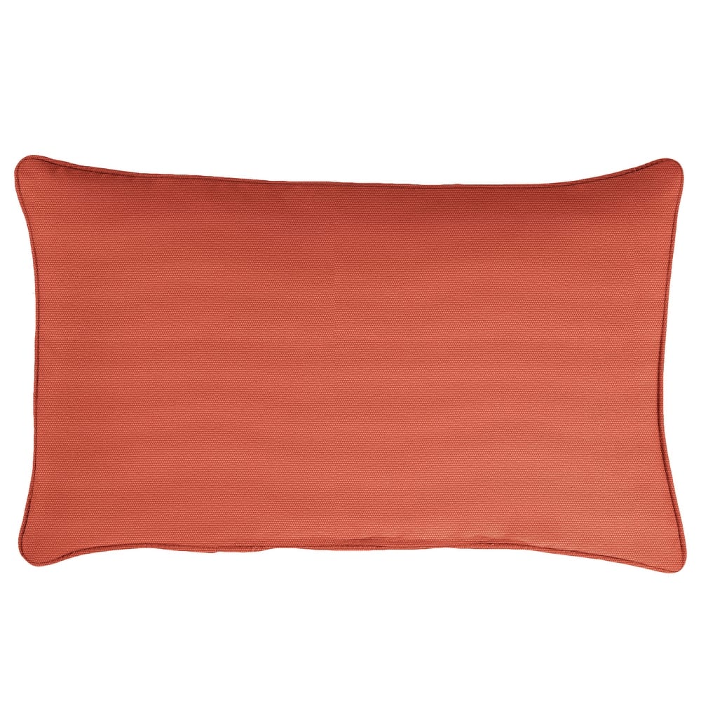 Sunbrella Canvas Indoor/Outdoor 13x20 Corded Lumbar Pillow (Single) - 13 in H x 20 in W x 6 in D
