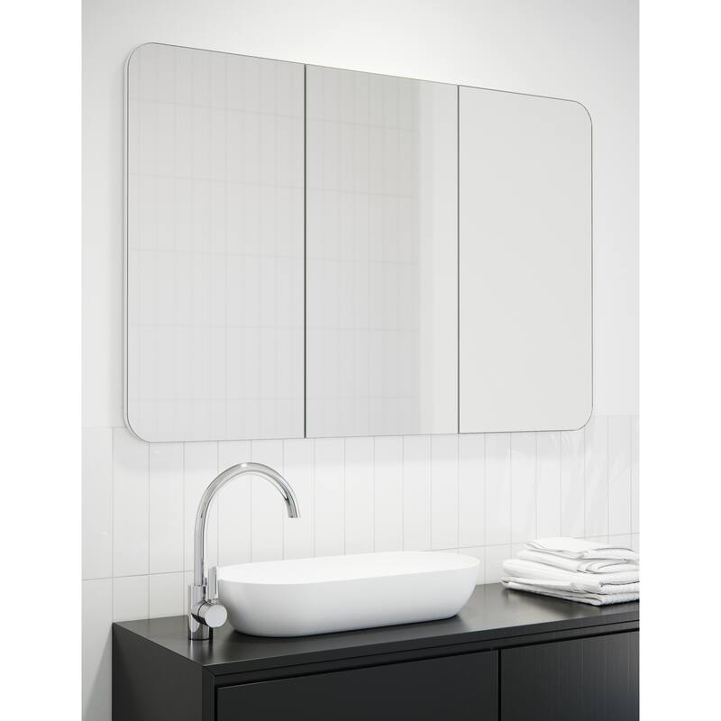 Glass Warehouse MC3-SQ-48X32 Erzi 48" x 32" Frameless Medicine Cabinet