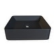 preview thumbnail 2 of 9, Alula Bench Mount Ceramic Square Vessel Bathroom Sink