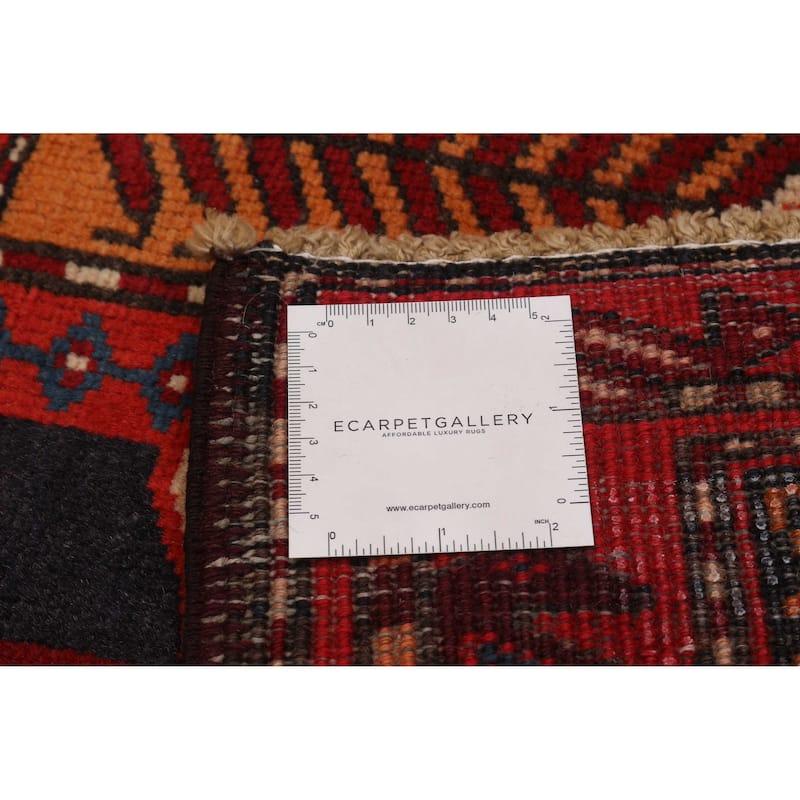 ECARPETGALLERY Hand-knotted Konya Anatolian Red Wool Rug - 3'10 x 11'1