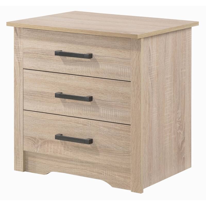 Storage Nightstand with 3-Drawer