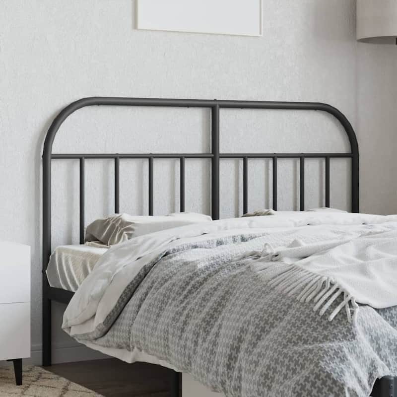 vidaXL 38.2 Inch Metal Headboard, Farmhouse Rustic Headboard Only