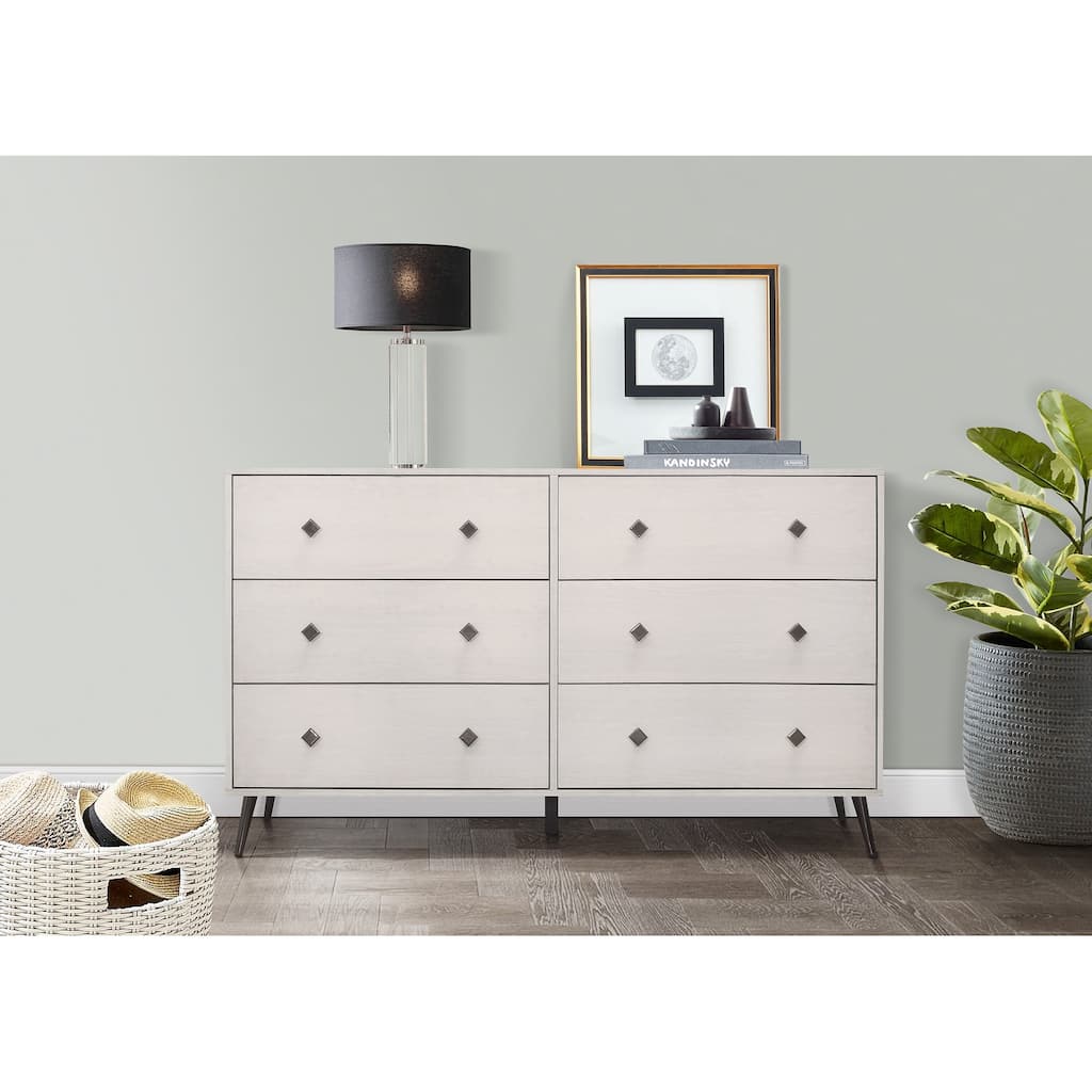 Clayfell Lattice 6 Drawer Dresser