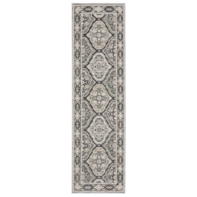 HomeRootsMedallion Traditional Runner Area Rug