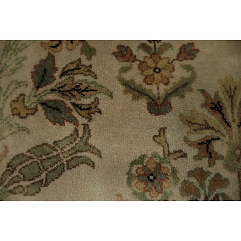 Hand Knotted Oriental 100% Wool Carpet Traditional All-Over Beige & Ivories Ziegler Area Rug - 11' 10'' X 9' 0''