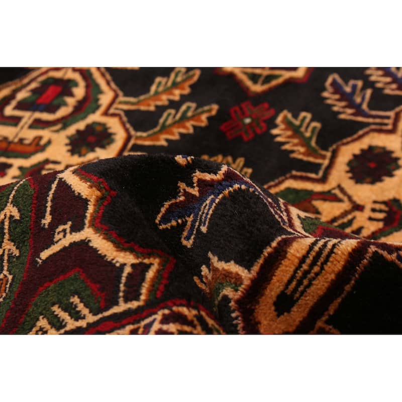 Teimani Black Rug 3'11" x 6'8" - 3'11 x 6'8
