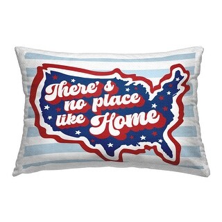 Stupell No Place Like Home Printed Outdoor Throw Pillow Design by Natalie Carpentieri