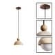preview thumbnail 4 of 3, 1 pack hanging light stone pendant lighting yellow retro chandelier