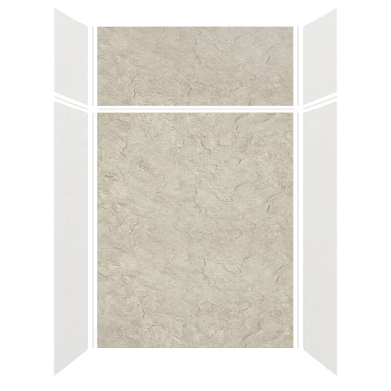 Transolid Expressions 60-in X 32-in X 96-in Glue to Wall Shower Kit - 32" x 60" x 96" - 32" x 60" x 96"