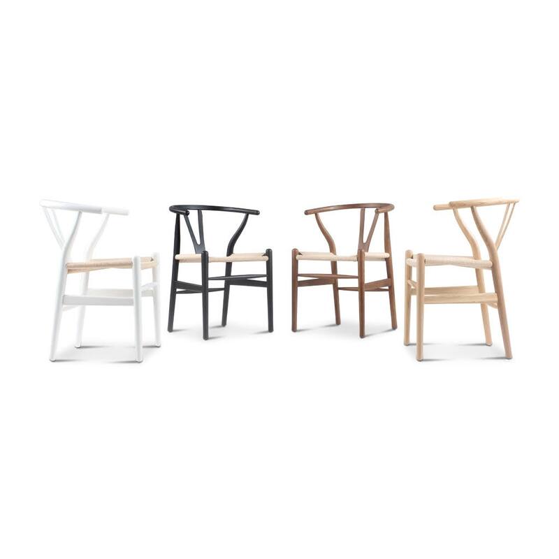 Chair White Ash Solid Wood Hand Woven Paper Cord Seat Eco Oil Finish 22x21x30 Inches Non Toxic Fire Resistant
