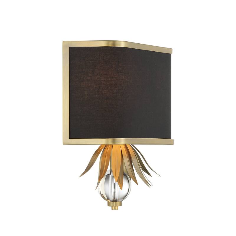 Minka Lavery 4582 Caprio 2 Light 13" Tall Wall Sconce with Cloth Shade