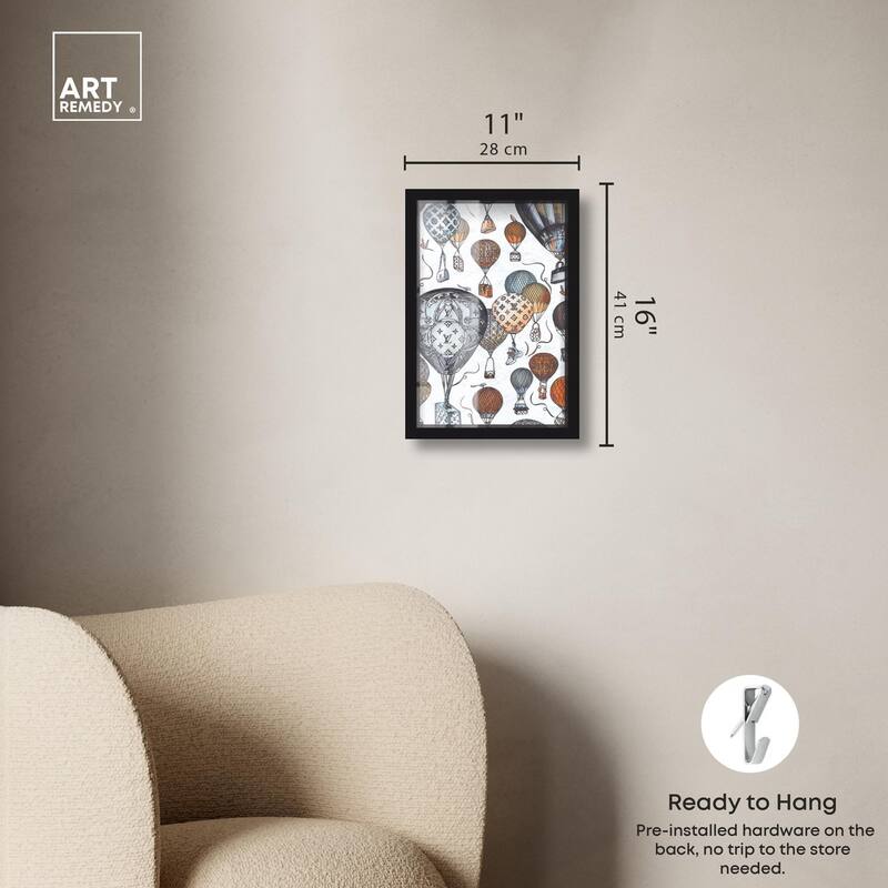 Doll Memories - Fashion Balloons Shadowbox by Art Remedy