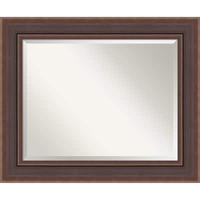 Moab Brown Bronze Beveled Framed Bathroom Vanity Wall Mirror - Moab Brown Bronze