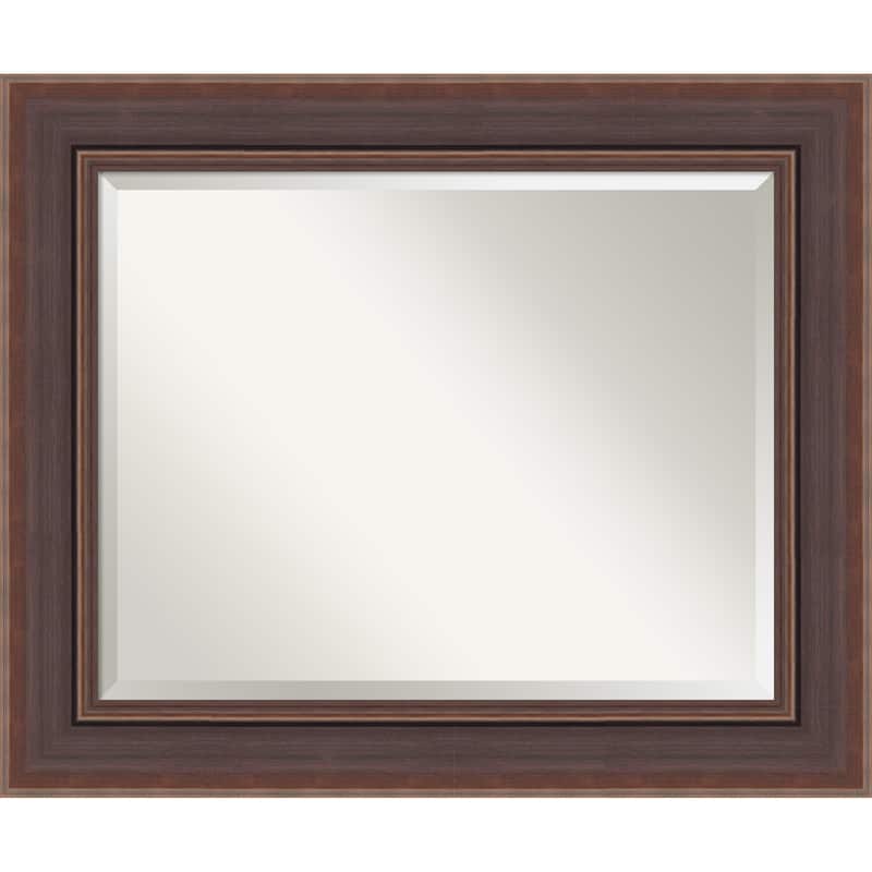 Moab Brown Bronze Beveled Framed Wall Mirror - Moab Brown Bronze