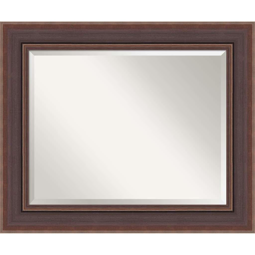 Moab Brown Bronze Beveled Framed Wall Mirror - Moab Brown Bronze