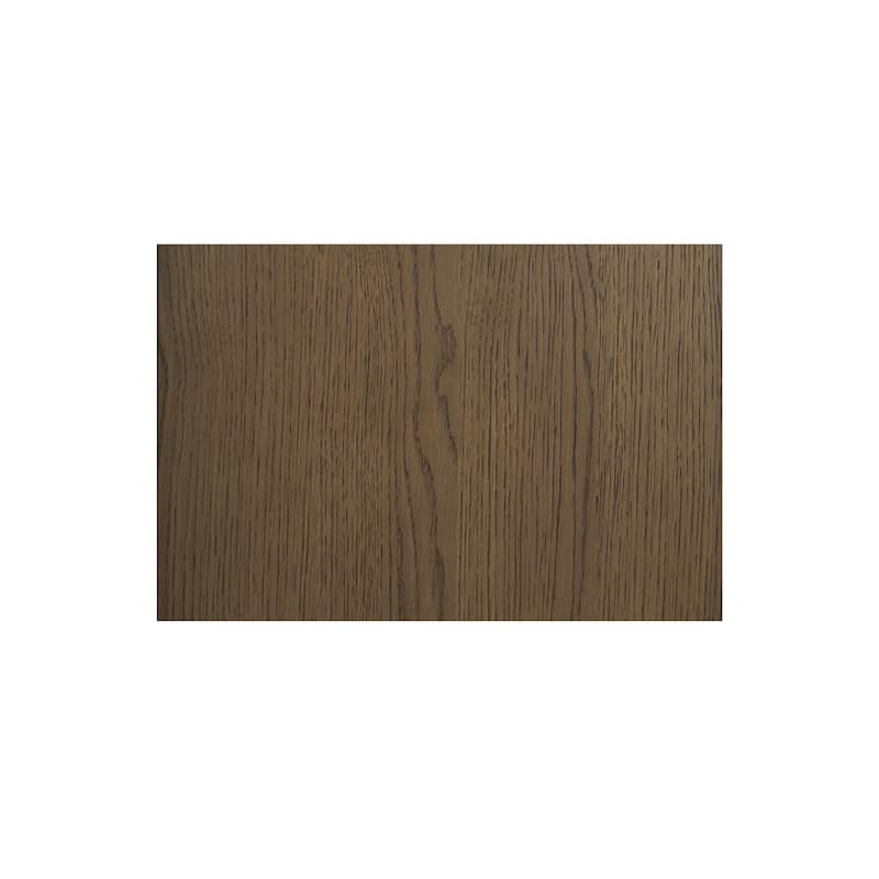 Lioren Dresser, Solid Oak, 6 Drawers, Curved Front, Brass Handles, Warm Brown