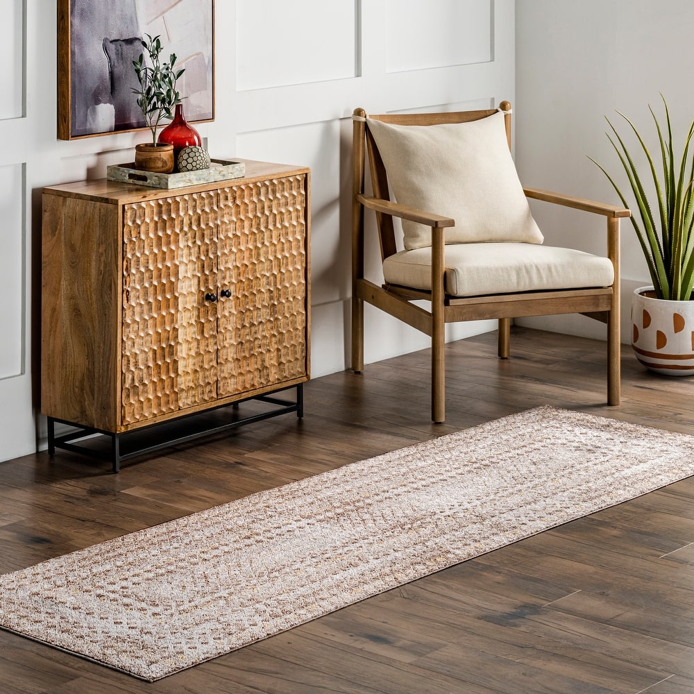 Nuloom Carley SpinClean Machine Washable Geometric Area Rug