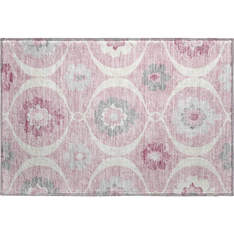 Premium Washable Super Soft Floral Scallops Mayfield Rug