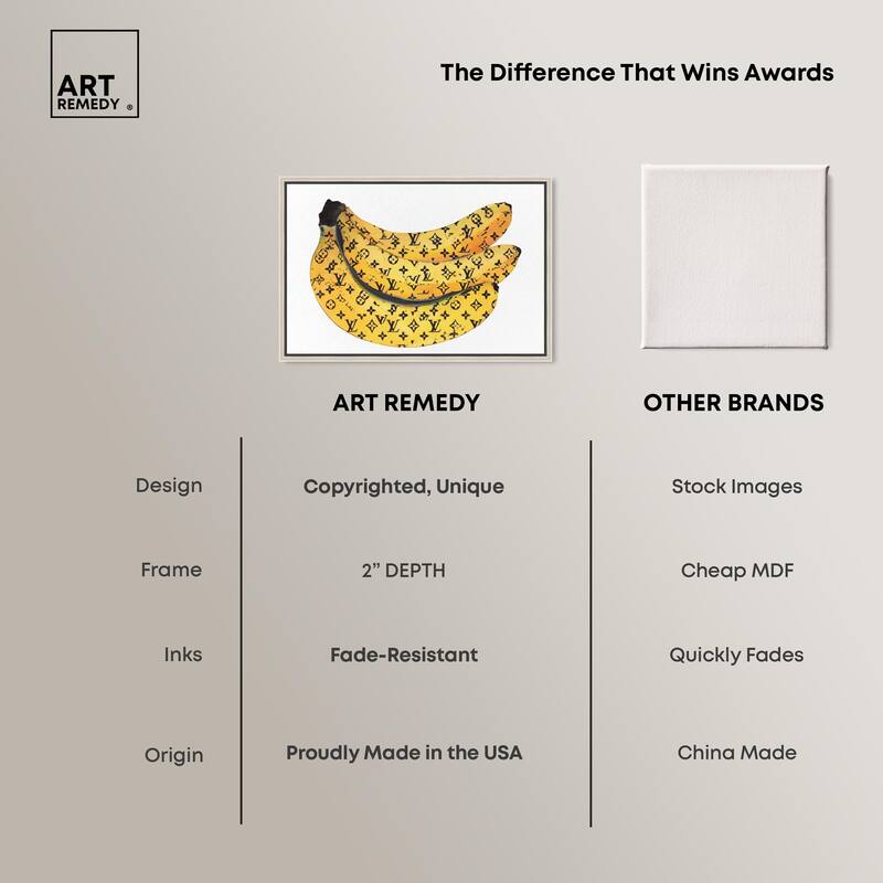 Fashion Bananas Canvas by Art Remedy