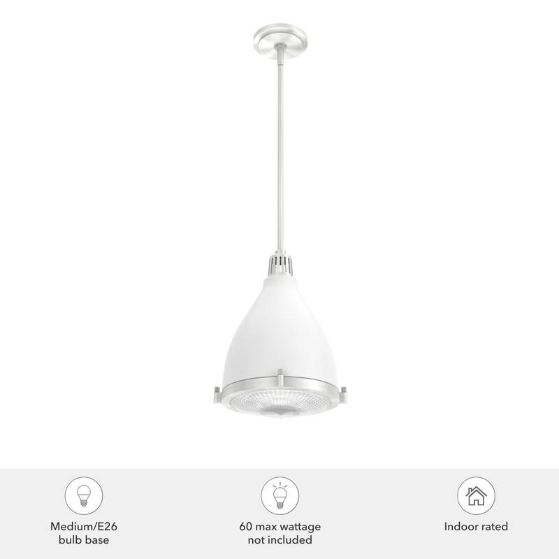 Hunter Bluff View Retro 10" 1-Light Pendant - Kitchen Island, Dining Room - Mid-Century Modern, Contemporary, Transitional