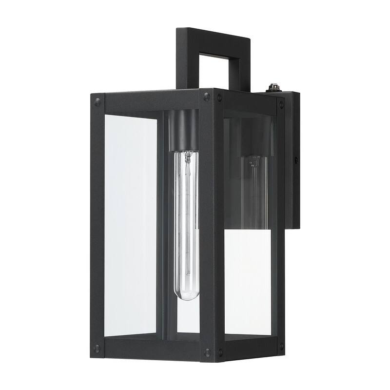Dusk to Dawn Outdoor Wall Lantern Light - 13.5 in. H