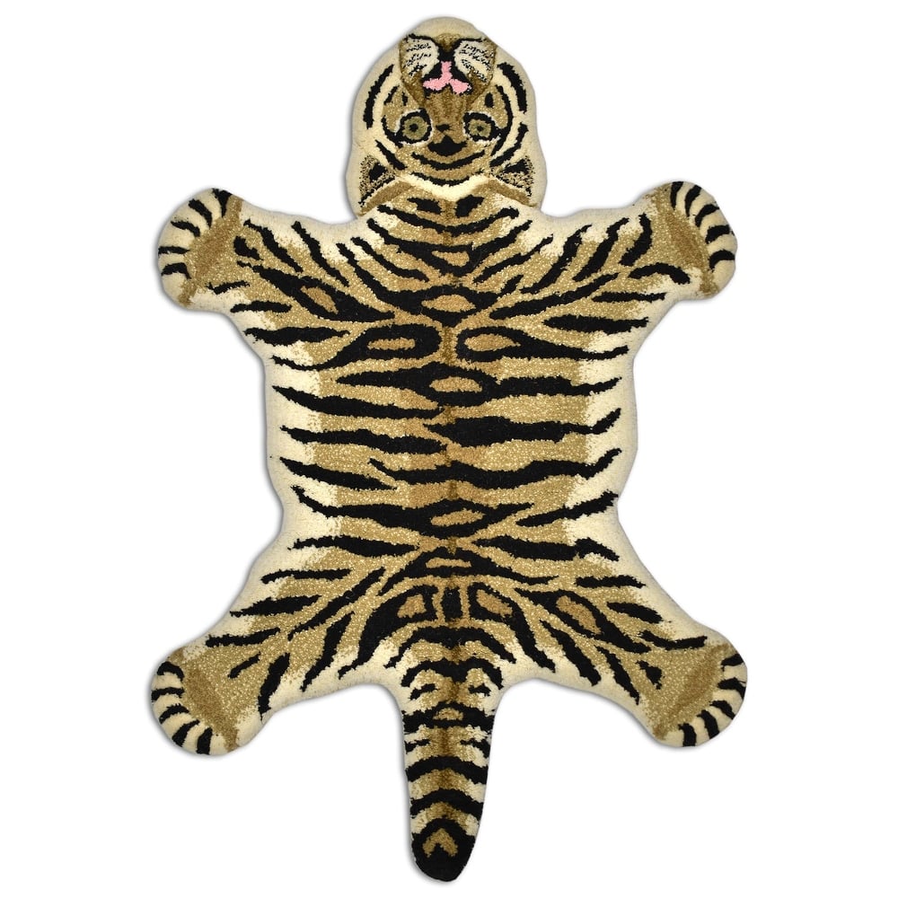 Fabstyles Animal Wool Printed Area Rag Rug Living Room, Hallway