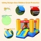 preview thumbnail 9 of 9, Costway Inflatable Bouncer Kids Slide Bounce House for Indoor Outdoor - 6.5ft (L) X 8.3ft (D) X 5.2ft (H)