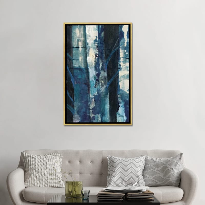 "Deep Woods I Indigo" by Albena Hristova Framed