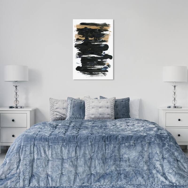 Wynwood Studio Abstract Ground Minerals Black and Modern & Contemporary Wall Art Canvas Print - 36 x 24