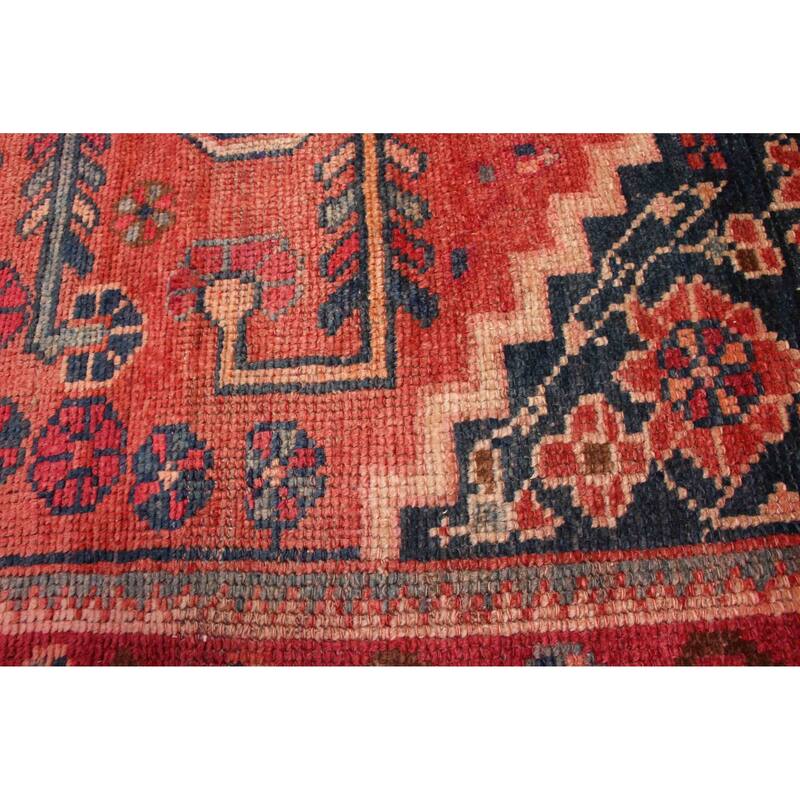ECARPETGALLERY Hand-knotted Melis Vintage Light Red Wool Rug - 4'5 x 7'3