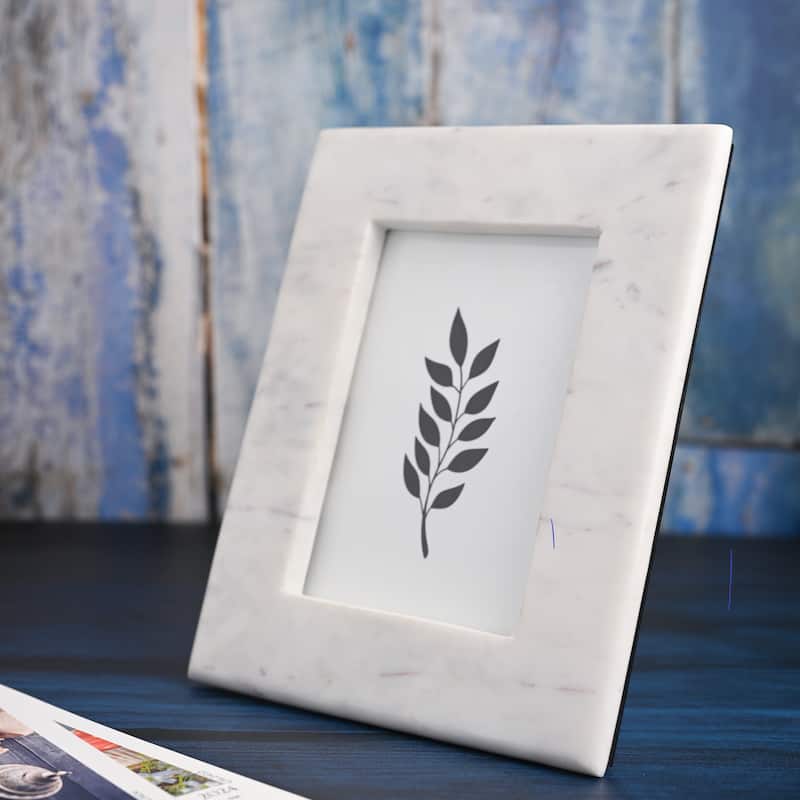 Marble Frame White 3.5 X 3.5 - WHITE - 10x8x.5