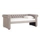 preview thumbnail 28 of 39, Knightsbridge Chesterfield Daybed by iNSPIRE Q Artisan Grey - No Trundle