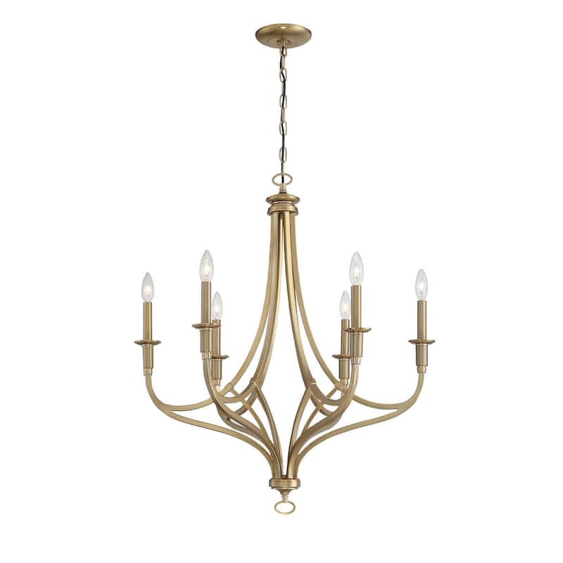 Minka Lavery Covent Park 6 Light 28" Wide Taper Candle Chandelier
