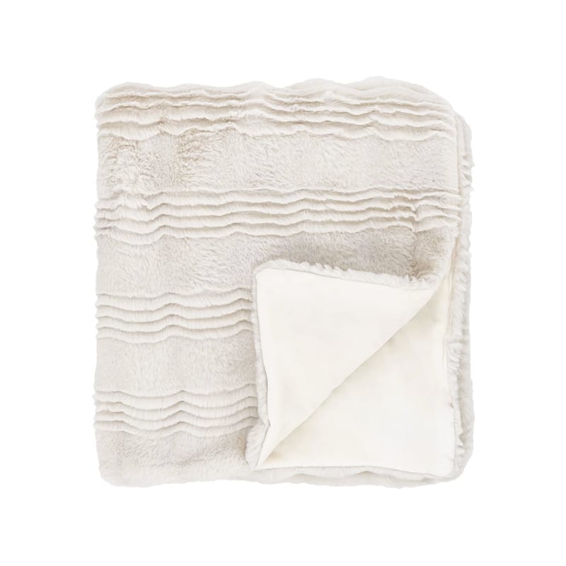 The Mood Ridged FauxFur Throw