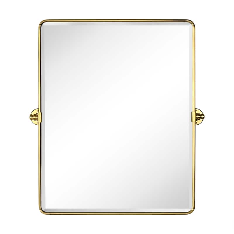 TEHOME Woodvale Rectangle Vertical Metal Wall Mirrors