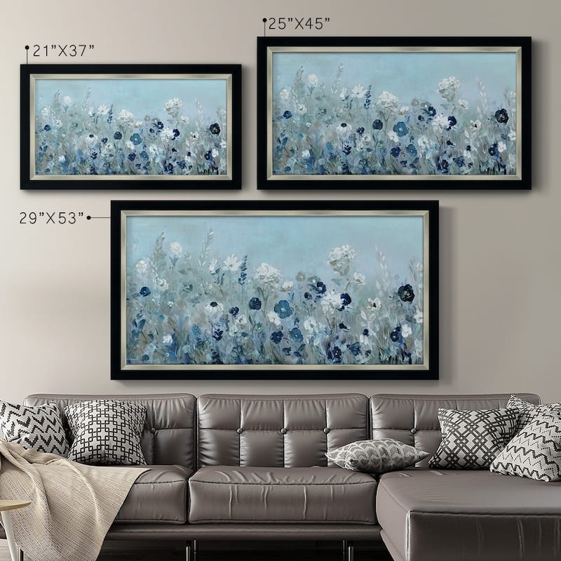 Teal Light Garden Premium Framed Canvas- Ready to Hang